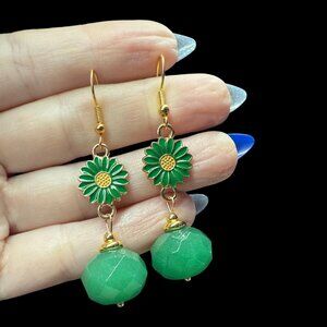 earrings green aventurine gemstone jewelry fashion accessories gifts new gift